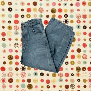 We the Free Good Luck Mid-Rise Barrel Jeans in Archive Grey